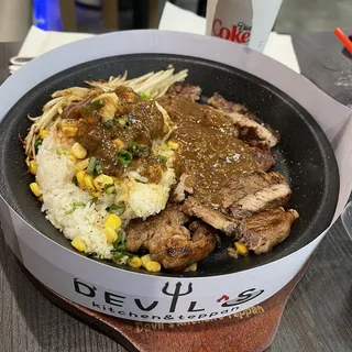8 oz. New York Steak Teppan Rice