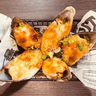 Baked Green Mussels