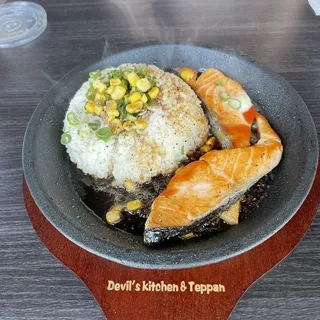 Salmon Teriyaki Teppan Rice