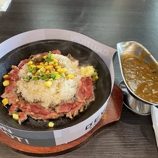 Curry Beef Teppan Rice