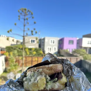 Special breakfast sandwich