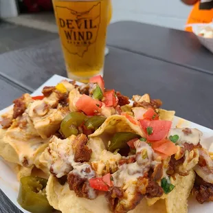 Dinner courtesy of Pa's Pork Food Truck...Great CHICKEN nachos!!