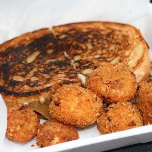 Truffle tots and the lobster grilled cheese