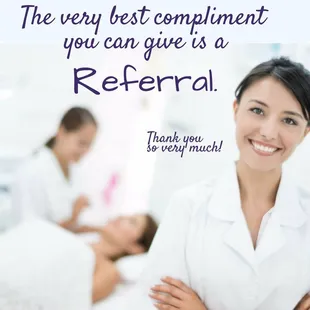 Receive 20% off of facial or waxing services when you refer a friend!