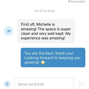 I'm always thankful for a client taking the time to give me feedback!