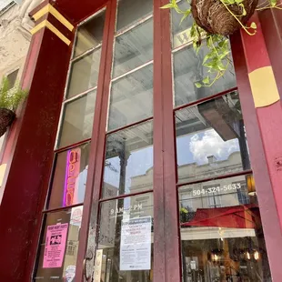 the front door