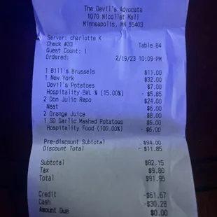 a receipt for the devil&apos;s advocate