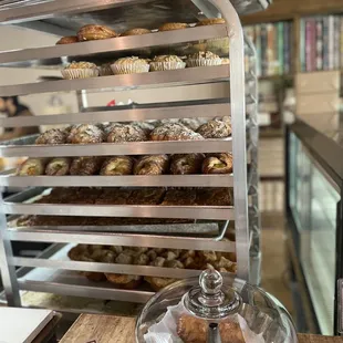 a display of pastries