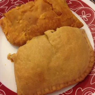 Beef and chicken patty halves