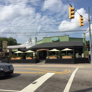 Across the street view of the restaurant