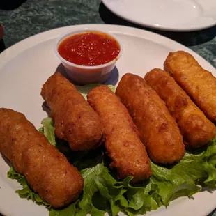 Cheese sticks. Nice and hot!