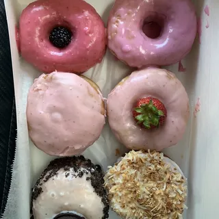 Triple Berry Filled Donuts