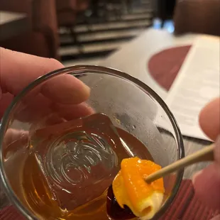 The DeVitos logo is on the ice cube!! DH says it was lovely