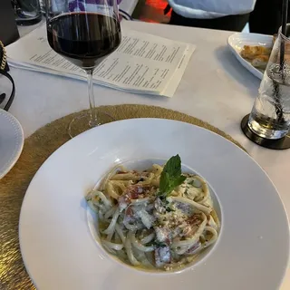 Bucatini Truffle Pecorino e Speck