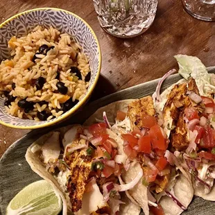 BLACKENED HALIBUT TACOS