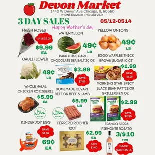 Happy Mother&apos;s Day Weekend!
SAVE TIME AND SHOP ONLINE ON DEVONMARKET.COM