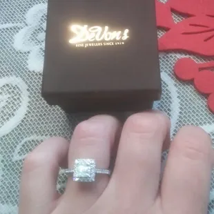 The ring my fiance got for me!!!