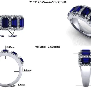 Custom ring using customer stones