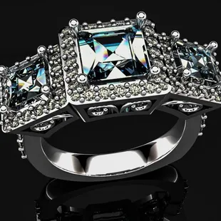 Custom ring using customer stones