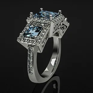 Custom ring using customer stones
