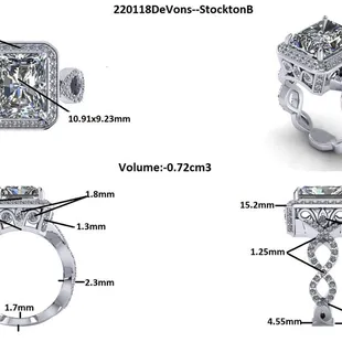 Custom ring using customer stones
