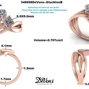 Custom ring using customer stones