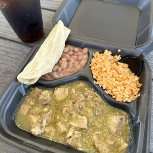 Chile verde plate