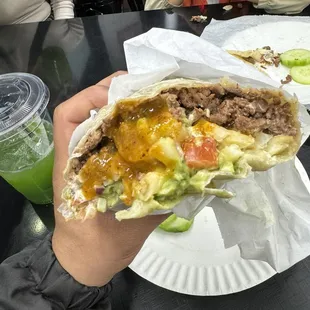 Asad burrito w/that RED salsa