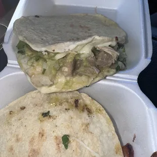 Mulita chile verde