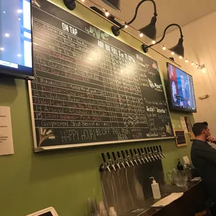 The beer list.