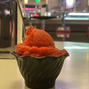 Strawberry ice is my favorite. Rich in flavor.