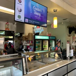 customers at the counter
