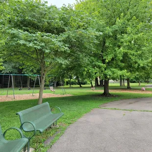 Swings and bouncy vehicles