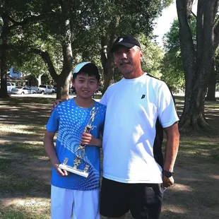 with one of my students who is one of the top players in the nation