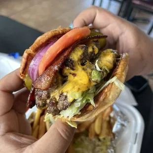 Double Baby Jay&apos;s Double Bacon Burger