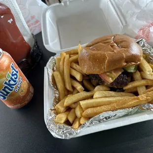 Baby Jay&apos;s Bacon Burger Combo with Fries