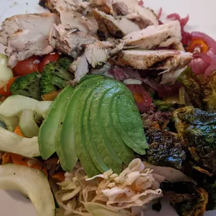 Hippie bowl with chicken-- DELICIOUS! (better w/o chicken though)