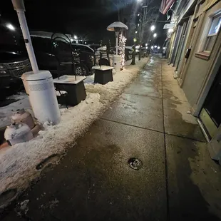 outside, sushi and sashimi