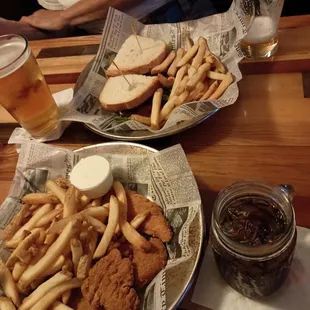 Chicken tenders, BLT, and those endearing fresh cut fries