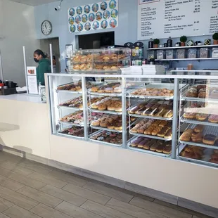 a display of pastries