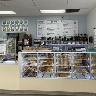 Order counter and display case. Not a huge selection, but good.