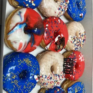 a variety of donuts