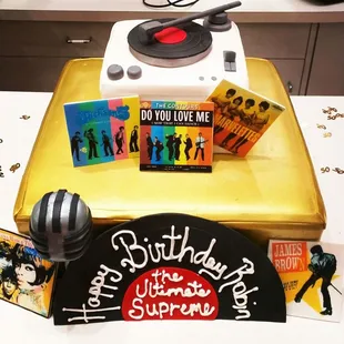 Motown inspired 50th birthday cake