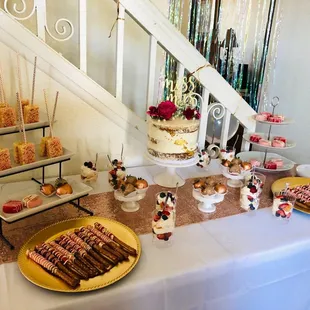 a dessert table