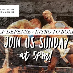 Sunday intro to Boxing