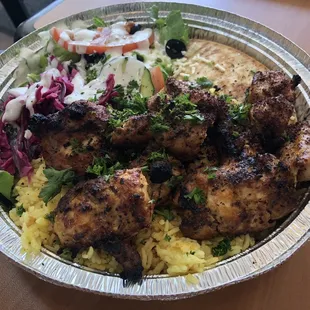 Shish Tawook Platter