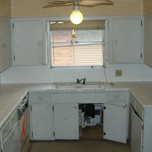 residential kitchen renovation before picture