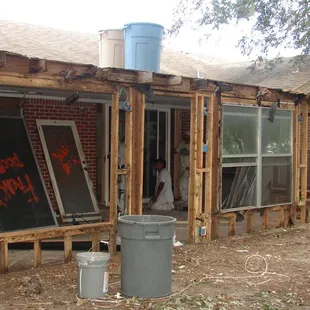 Covered patio before picture