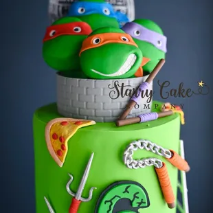 Ninja turtle cake