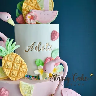 Flamingo cake